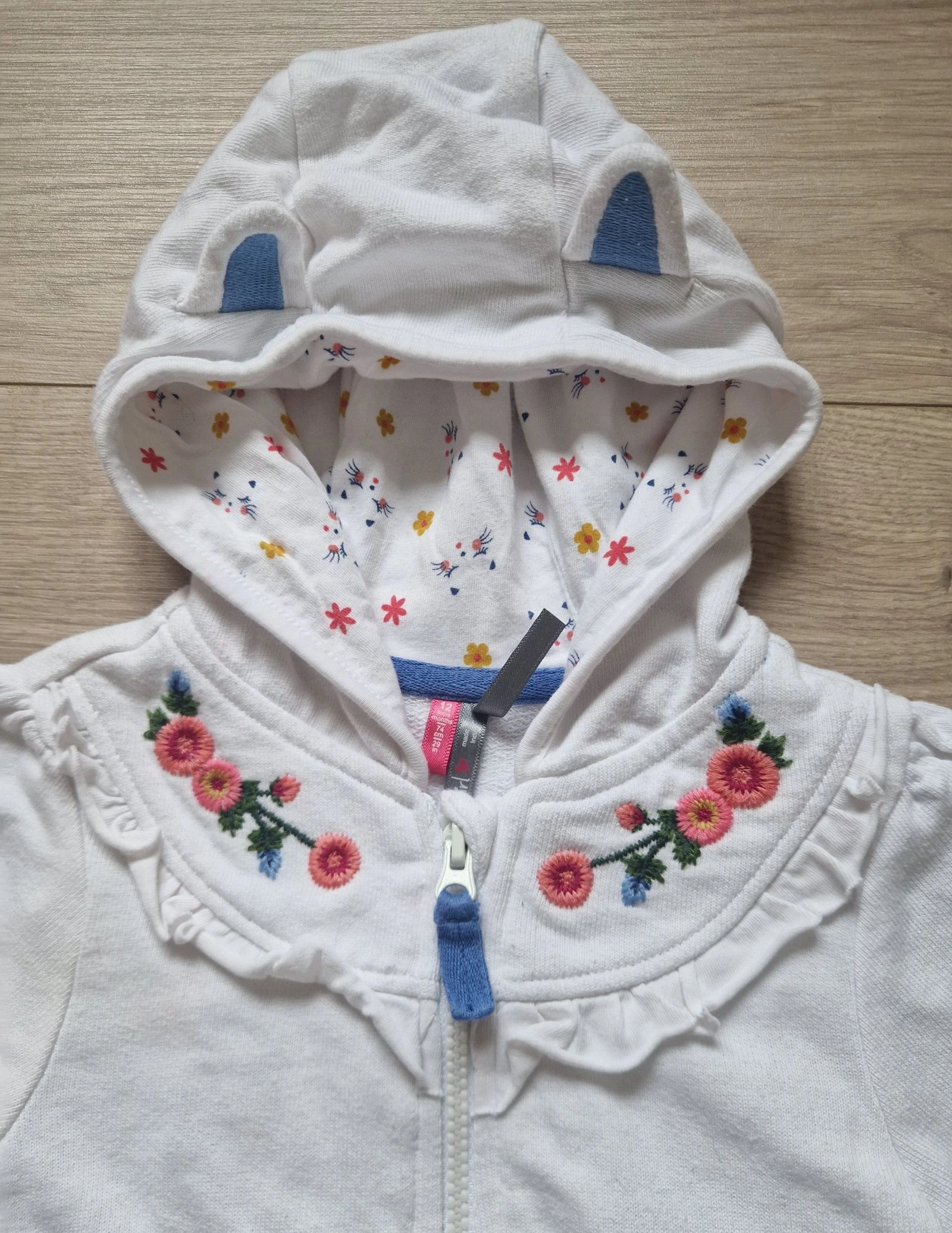 🐻Moletom com capuz bebê menina – Orchestra – 12 meses – novo – photo 2